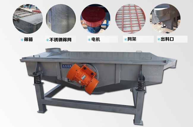 不銹鋼直線振動(dòng)篩粉機(jī)結(jié)構(gòu)